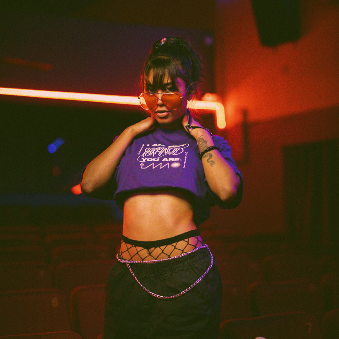 Paranoid Crop Top - soulbonerclothing